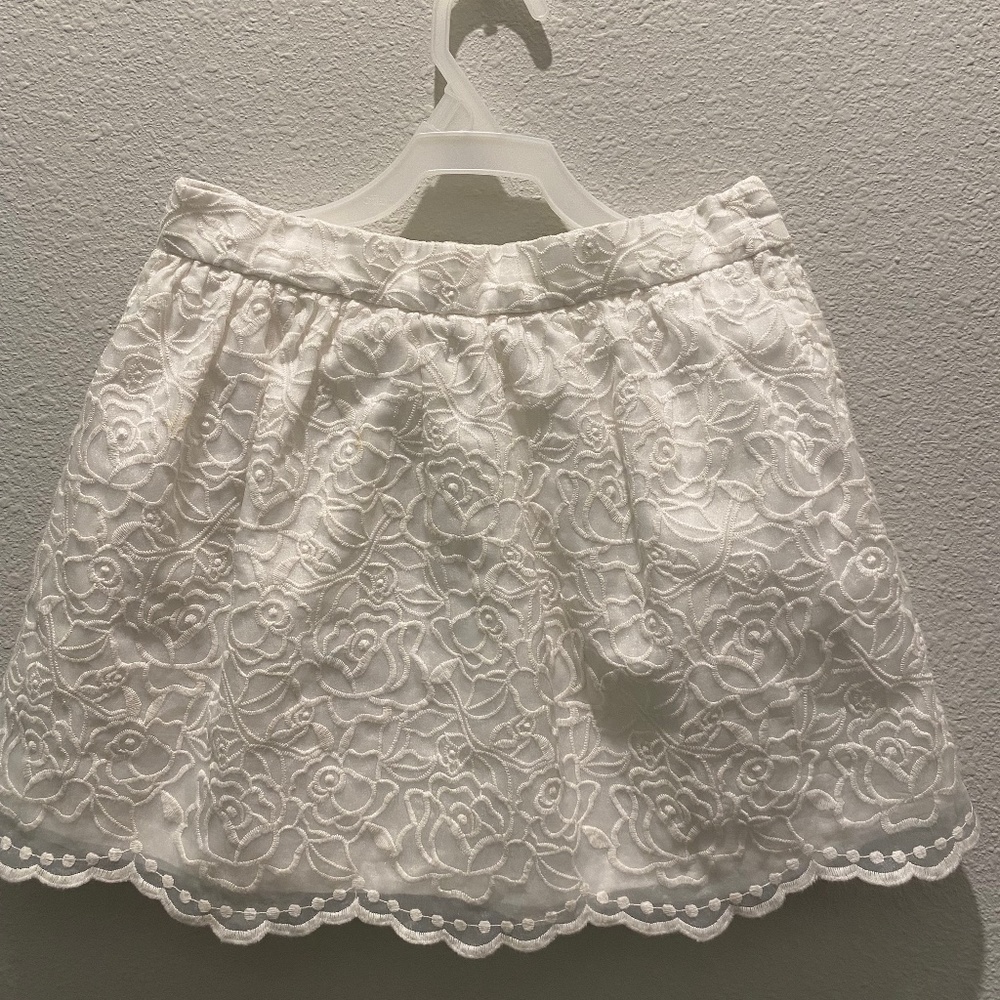 Janie and Jack, White Skirt
